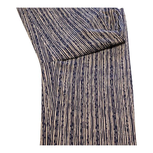 Nic + Zoe Wide Leg Pants Womens Size 2 Blue White Relaxed Flowy Career Office - Picture 7 of 12